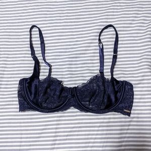 Underwire lace balconnette bralette